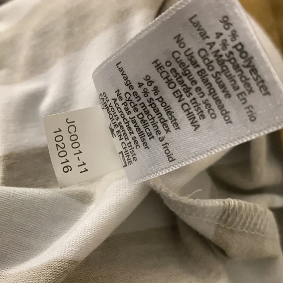 Lularoe Irma tunic loose blouse hi-low shirt XS oversize golden brown stripe - Picture 11 of 15